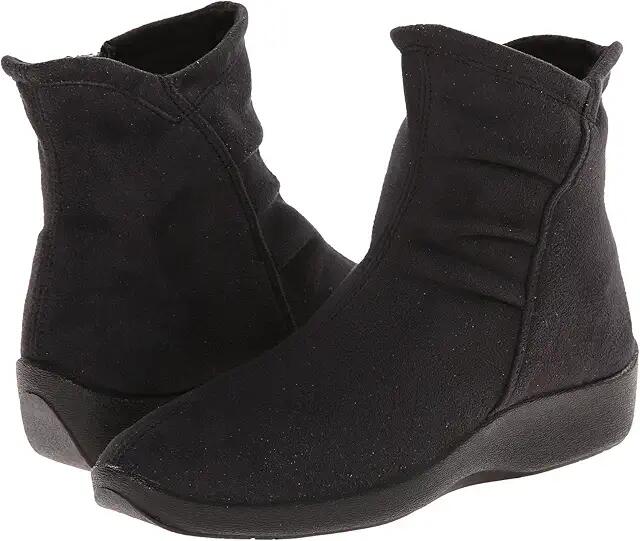 Arcopedico L19 (Black Faux Suede) Women's Zip Boots Cover