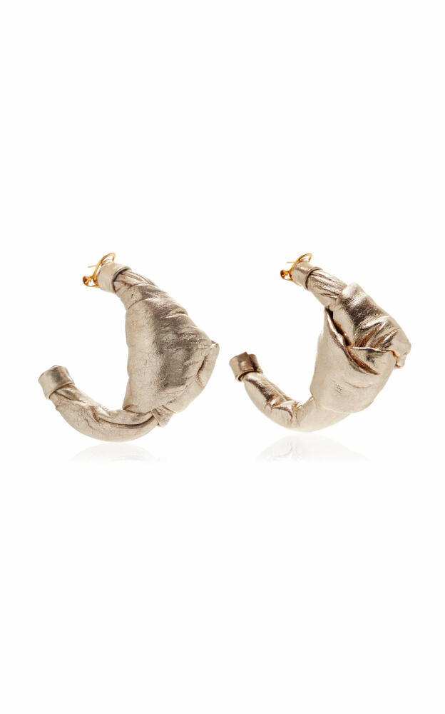 Johanna Ortiz - Stone Town Date Metallic Leather Earrings - Gold - Gifts For Her Cover