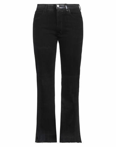 (+) People Woman Pants Black Cotton, Elastomultiester, Elastane Cover