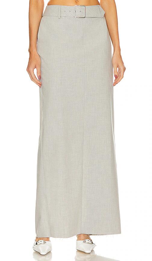 SER.O.YA Maeve Maxi Skirt in Light Grey Cover