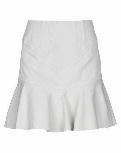 Isabel Marant Woman Midi skirt Light grey Cotton, Linen Cover