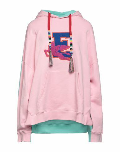 Etro Woman Sweatshirt Pink Cotton, Elastane Cover