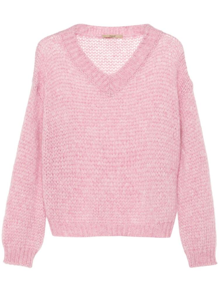 Nuur brushed-knit sweater - Pink Cover