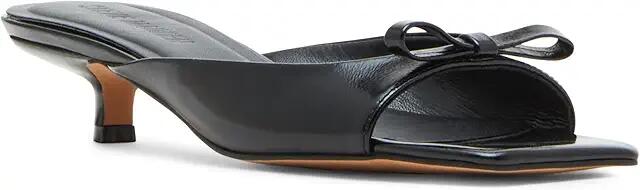 Steve Madden Meme (Black Leather) Women's Sandals Cover