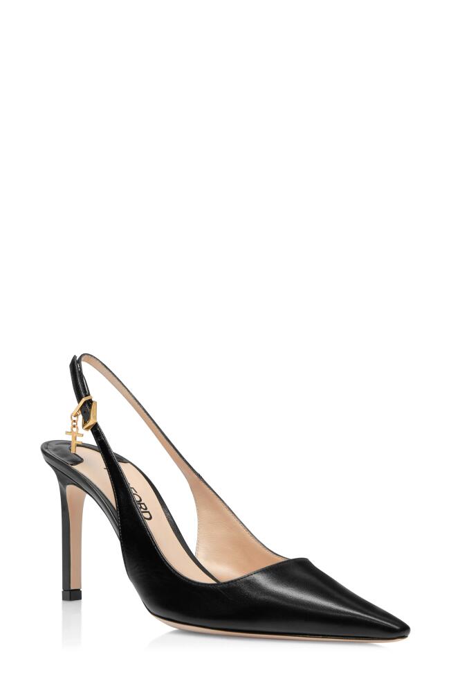 TOM FORD Angelina Pointed Toe Slingback Pump in Black Cover