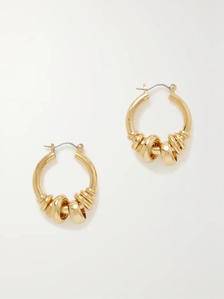 Laura Lombardi - + Net Sustain Radda Gold-plated Recycled Hoop Earrings - One size Cover