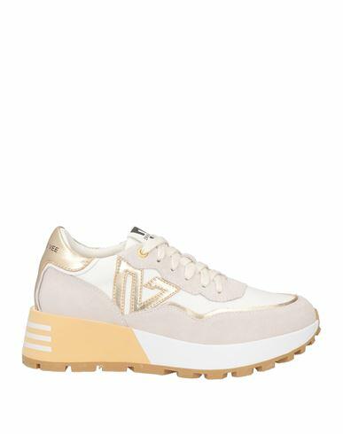 Emanuélle Vee Woman Sneakers White Leather, Textile fibers Cover