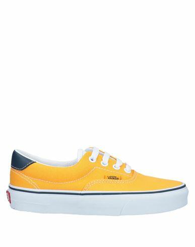 Vans Woman Sneakers Ocher Textile fibers, Soft Leather Cover