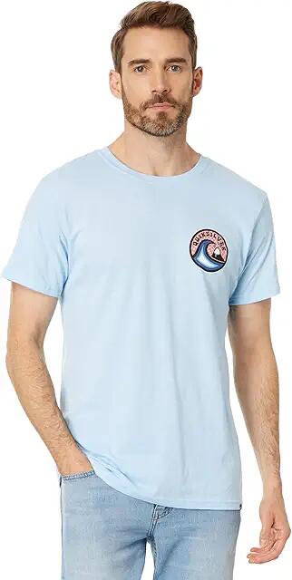 Quiksilver Feelin The Vibe Short Sleeve Tee (Clear Sky Heather) Men's Clothing Cover