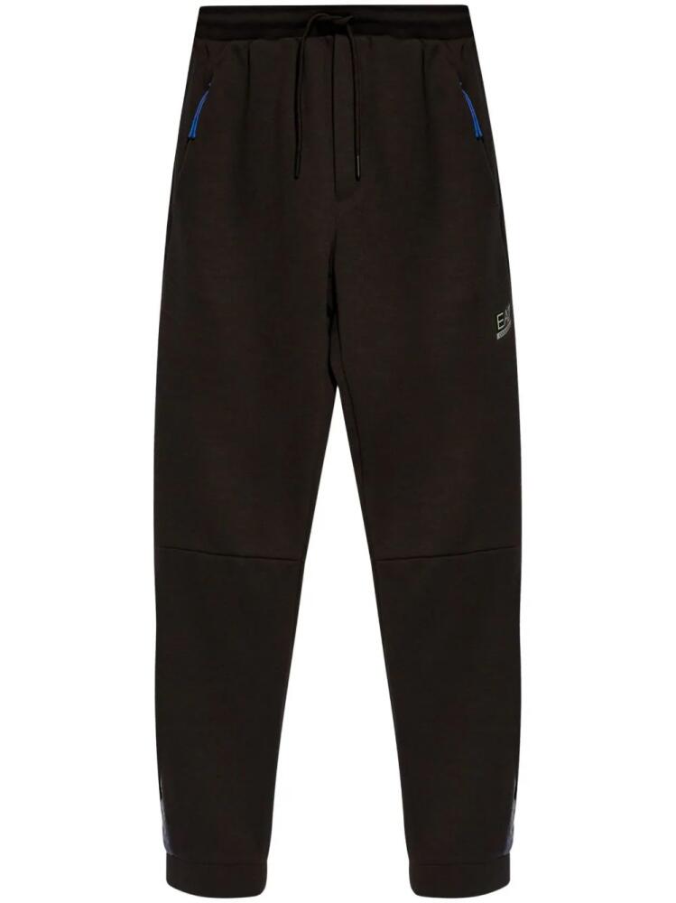 Ea7 Emporio Armani logo-print track pants - Black Cover