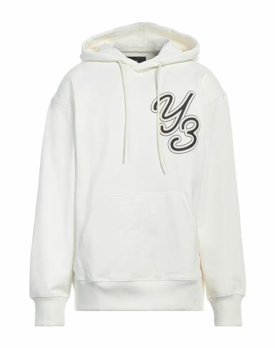 Y-3 Man Sweatshirt Ivory Organic cotton, Elastane Cover