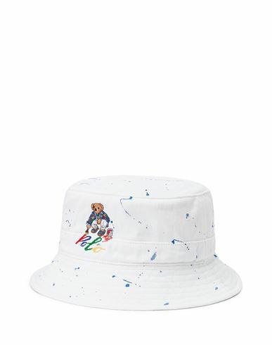 Polo Ralph Lauren Man Hat White Cotton Cover