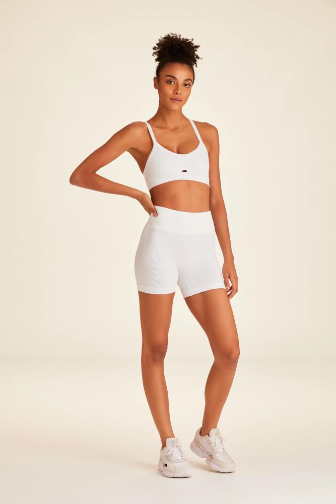 ALALA Barre Cami Bra in White Cover