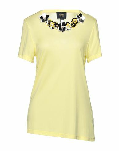 Cavalli Class Woman T-shirt Yellow Viscose Cover