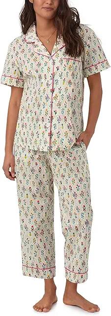 Bedhead PJs Organic Cotton Classic Cropped PJ Set (Darling Floral) Women's Pajama Sets Cover