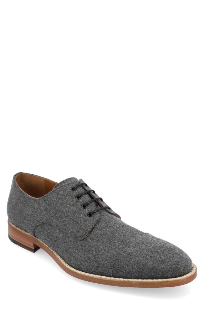 TAFT Kennedy Felted Cap Toe Derby in Grey Cover