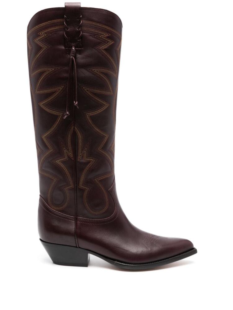 Buttero Flee Western-style knee-high boots - Purple Cover