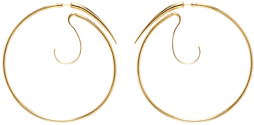 Panconesi Gold Spina Upside Down XL Hoop Earrings Cover