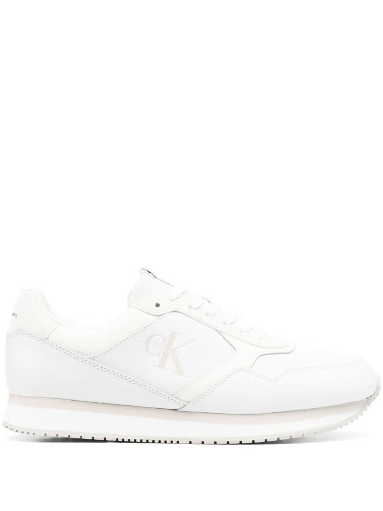 Calvin Klein Jeans lace-up low-top sneakers - White Cover