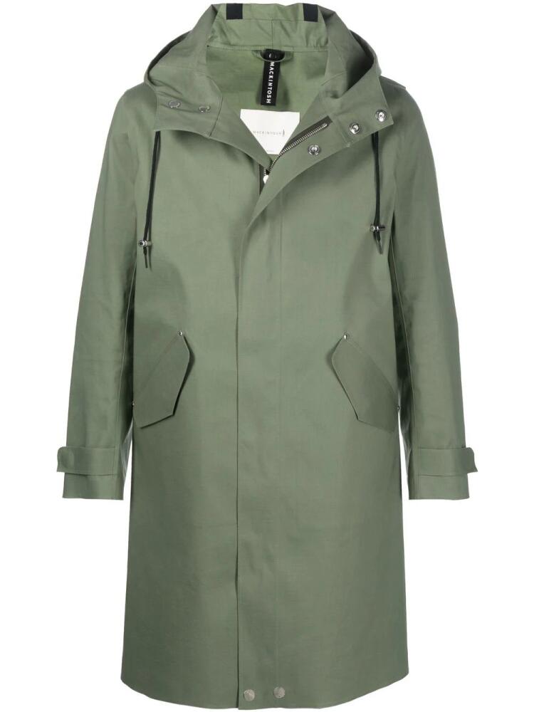 Mackintosh GRANISH hooded raincoat - Green Cover