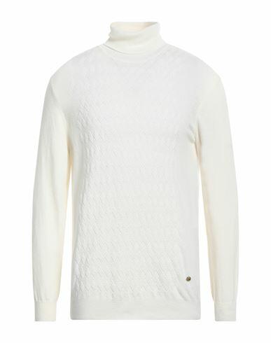 Havana & Co. Man Turtleneck Ivory Merino Wool, Nylon, Viscose, Cashmere Cover