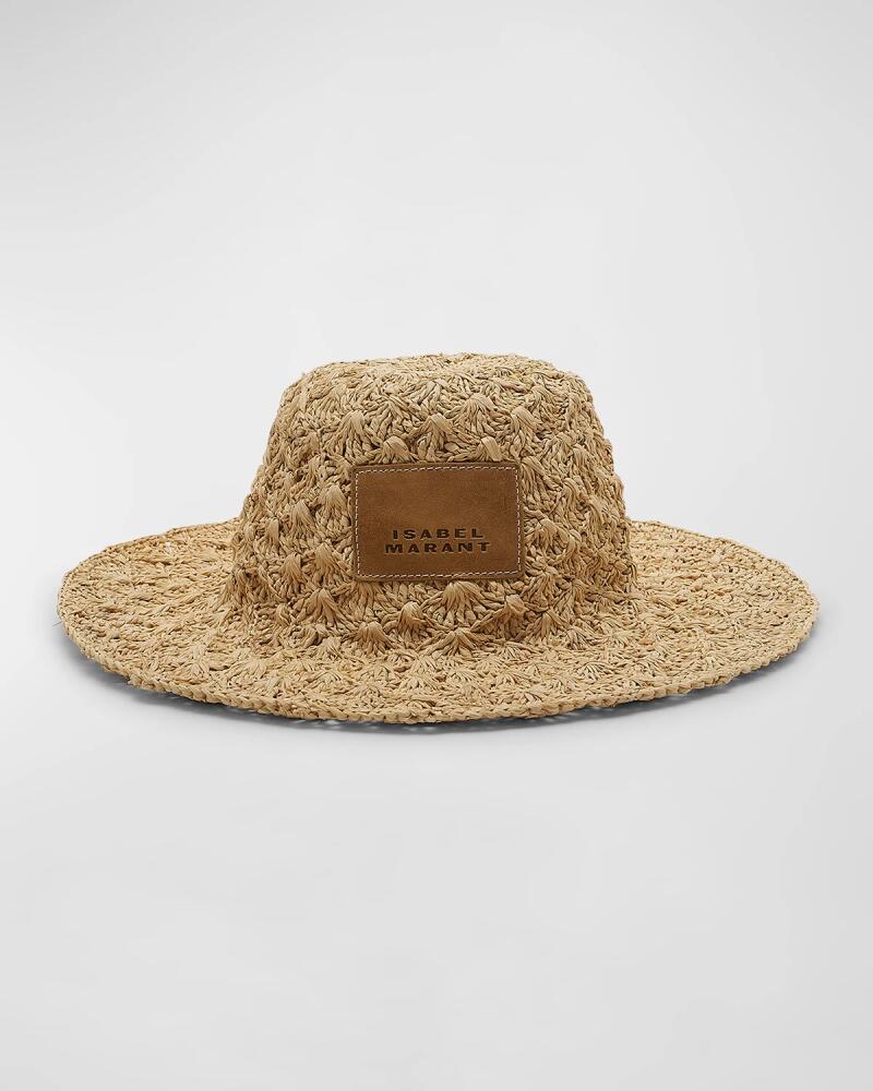 Isabel Marant Tulum Shell Raffia Bucket Hat Cover