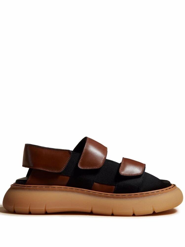 KHAITE Murray chunky leather sandals - Brown Cover