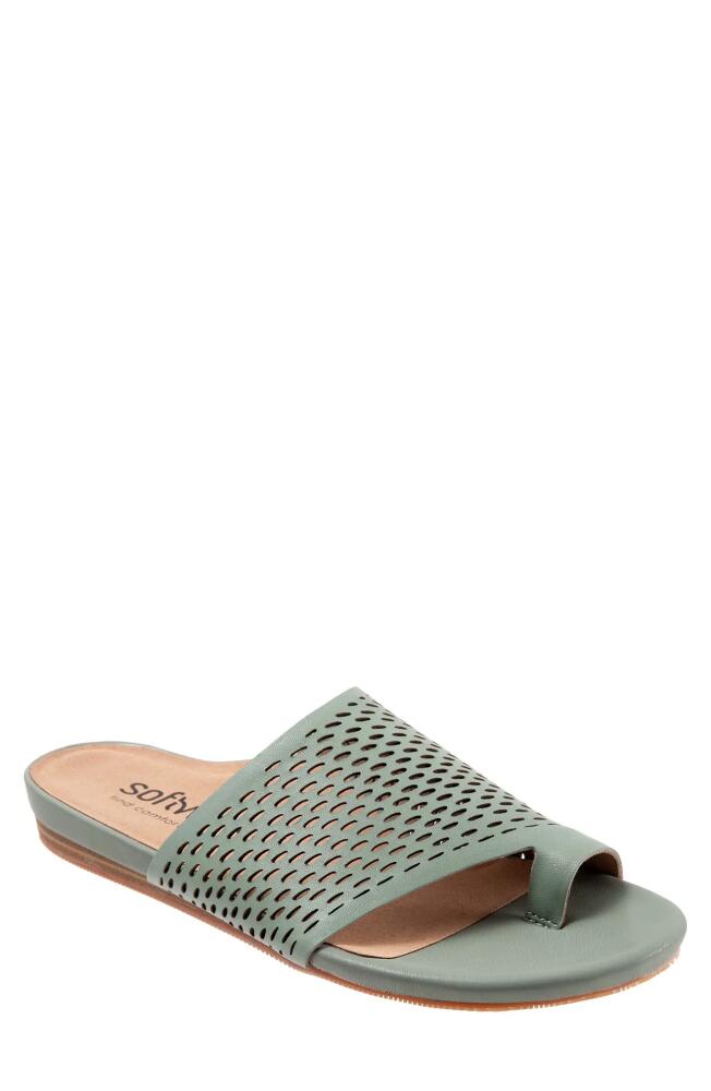 SoftWalk Corsica II Slide Sandal in Sage Cover