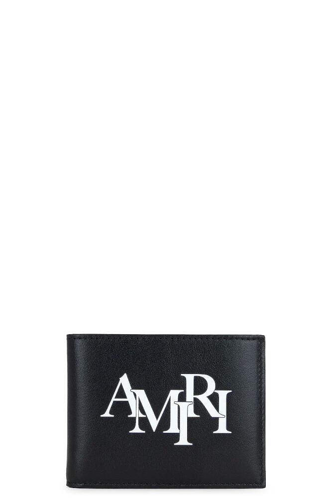 Amiri Staggered Bi-fold in Black Cover