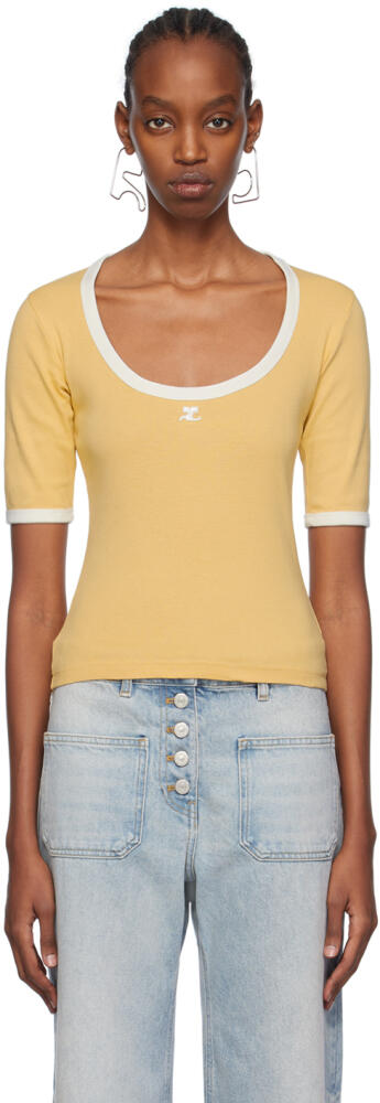 Courrèges Yellow Holistic T-Shirt Cover