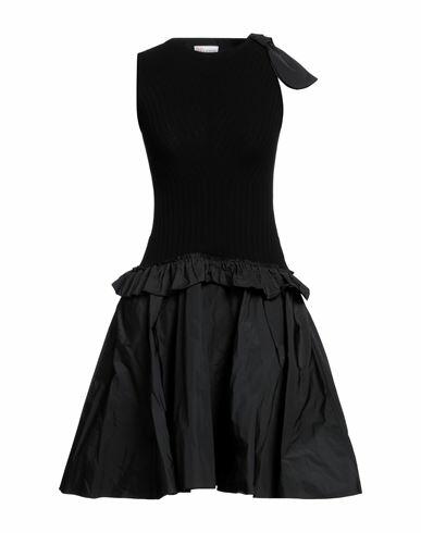 Red Valentino Woman Mini dress Black Viscose, Polyester Cover