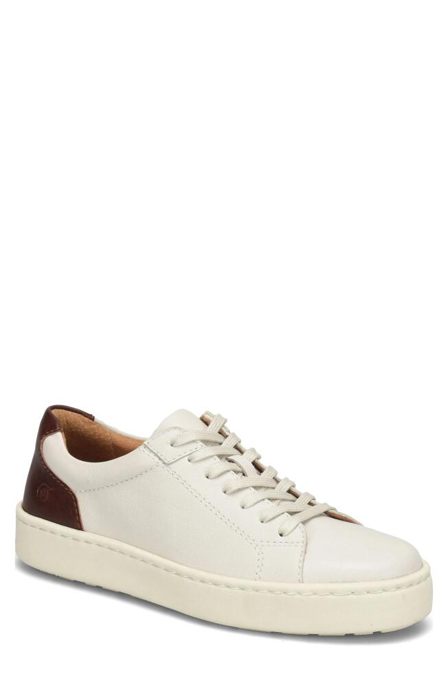 Børn Jib Leather Sneaker in White/Dark Tan F/G Cover