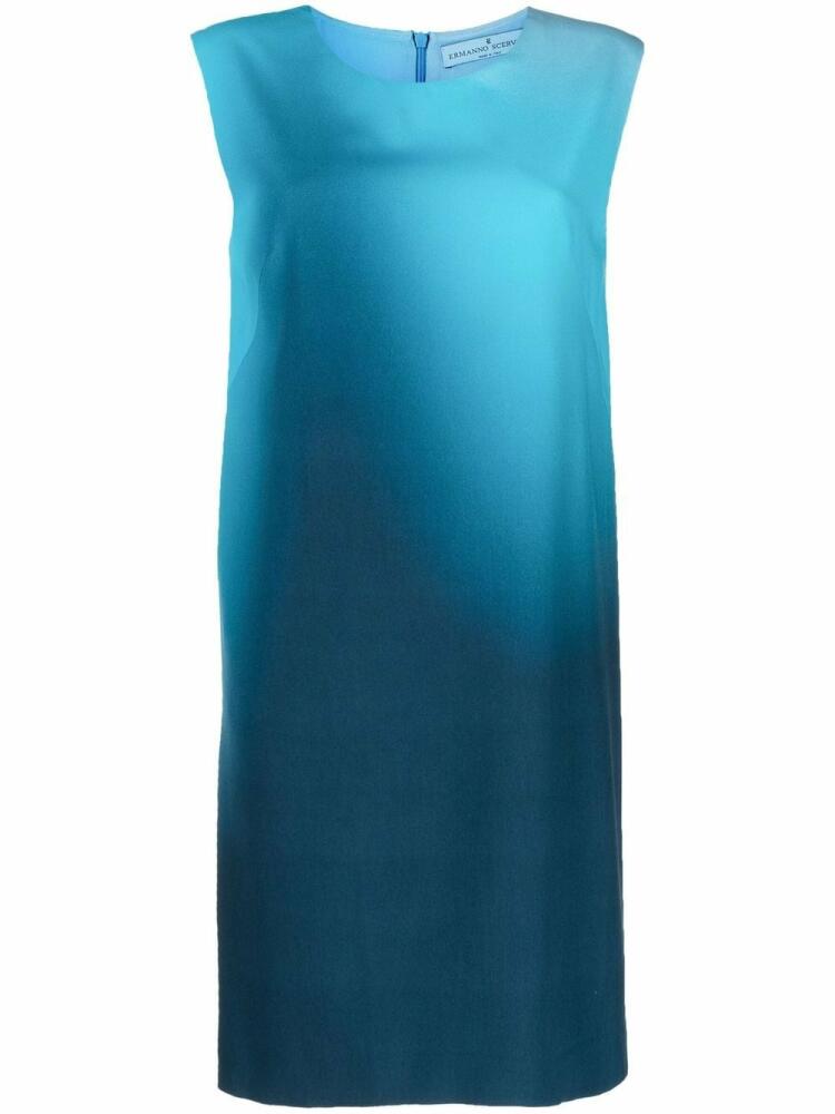 Ermanno Scervino gradient-effect sleeveless dress - Blue Cover