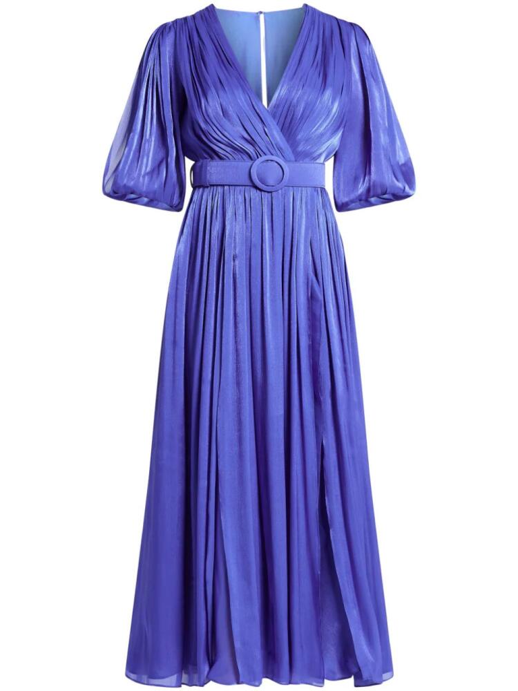 Costarellos belted midi dress - Blue Cover