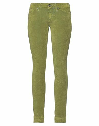 Jacob Cohёn Woman Pants Light green Cotton, Viscose, Elastane Cover