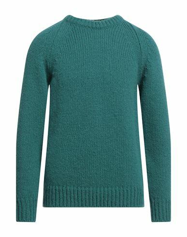 Pt Torino Man Sweater Emerald green Wool, Alpaca wool, Acrylic Cover