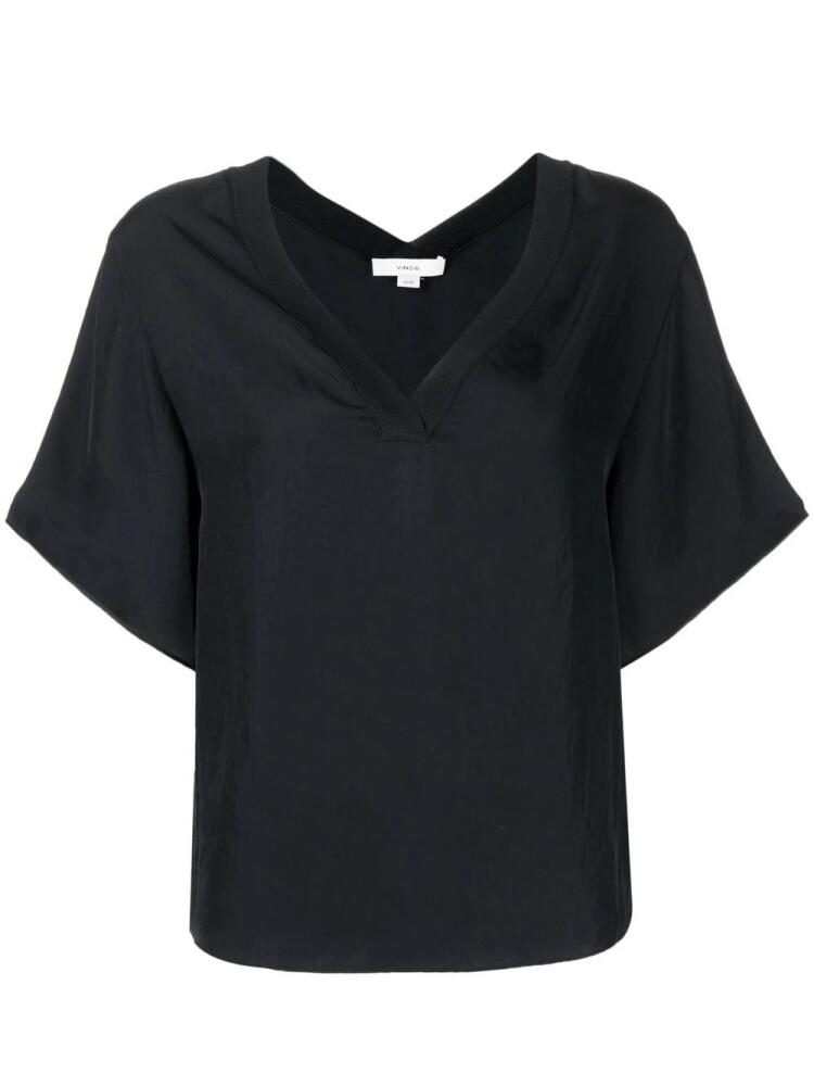 Vince V-neck short-sleeved T-shirt - Black Cover