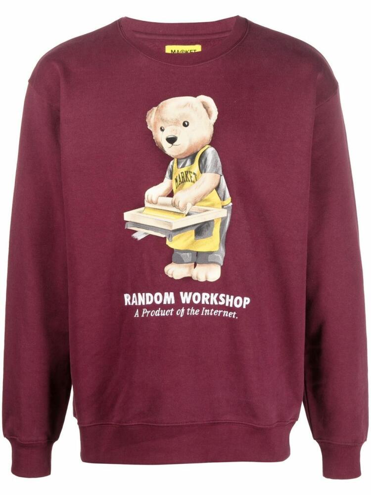 MARKET Random workshop graphic sweatshirt - Red Cover