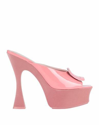 Roger Vivier Woman Sandals Pink Soft Leather Cover