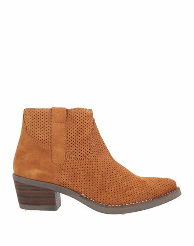 Cuplé Woman Ankle boots Tan Leather Cover