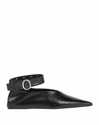 Jil Sander Woman Ballet flats Black Leather Cover