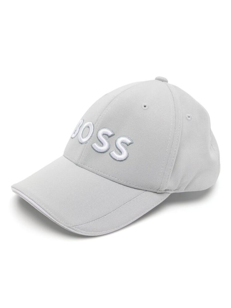 BOSS logo-embroidered cap - Blue Cover