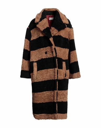 Vicolo Woman Coat Camel Acrylic, Polyester, Wool Cover