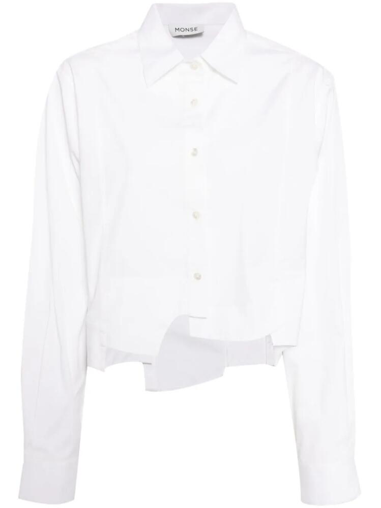 Monse deconstructed poplin shirt - Neutrals Cover