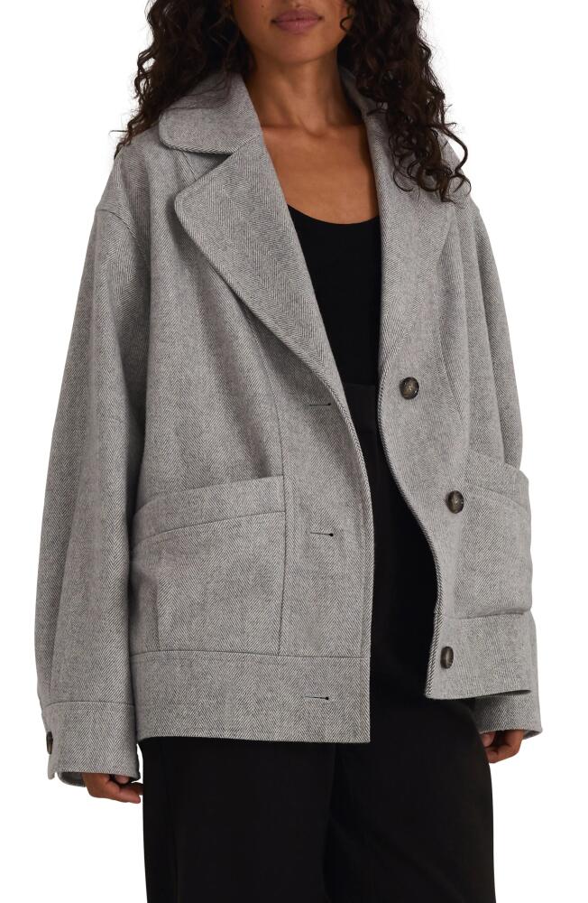 Favorite Daughter The Nico Herringbone Jacket in Grey Herringbone Cover