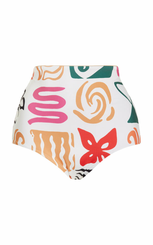 Cala de la Cruz - Exclusive Nela High-Waisted Bikini Bottom - Multi Cover