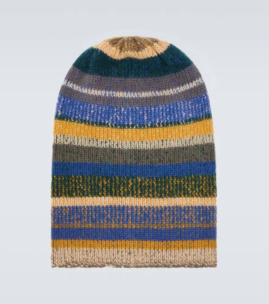 The Elder Statesman Super Soft striped cashmere beanie Cover