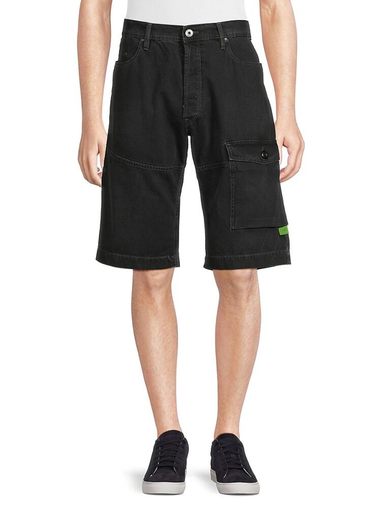 G-Star RAW Men's Bearing Relaxed Fit Denim Shorts - Worn In Black Cover