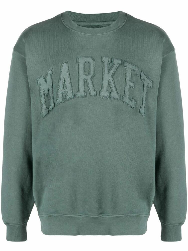 MARKET embroidered-logo sweatshirt - Green Cover