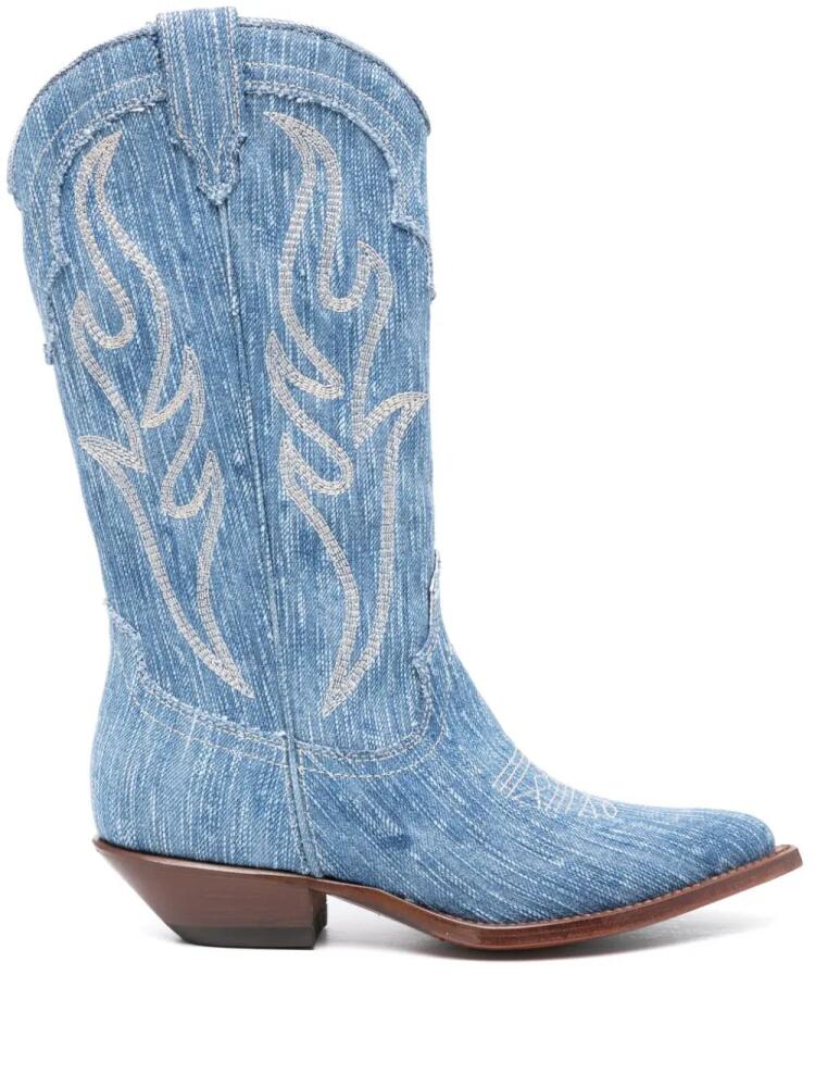 Sonora Santa Fe 35mm denim boots - Blue Cover